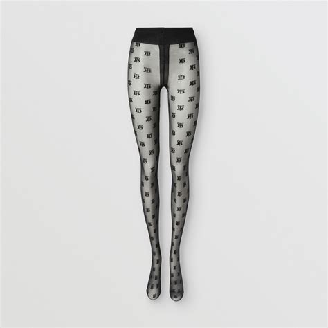 monogram motif tights burberry|Burberry wool blend tights.